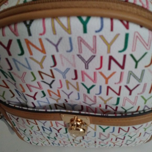 Jones New York Valerie Logo Backpack White - Picture 7 of 16